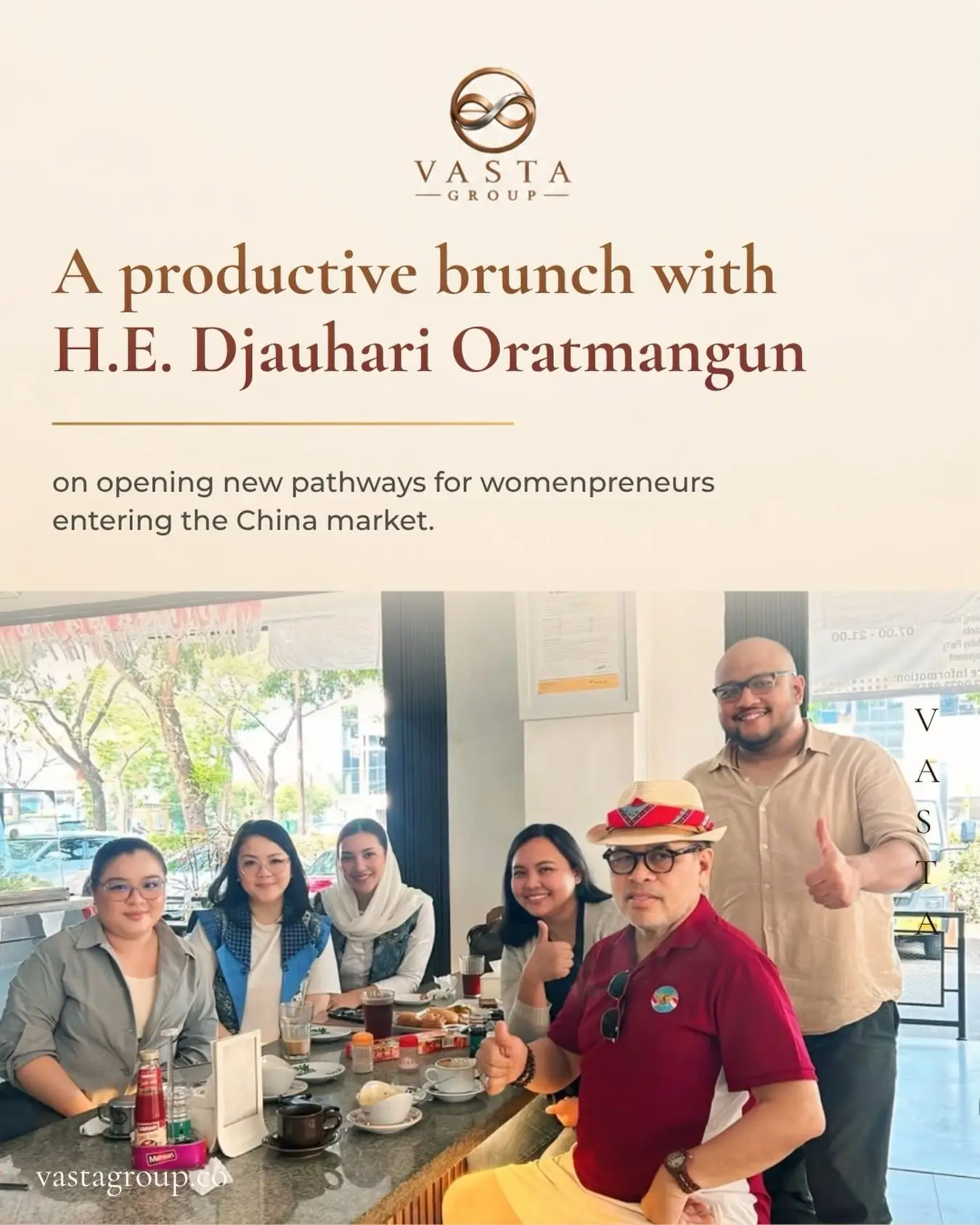 We were truly honoured to meet H.E. Djauhari Oratmangun and receive guidance directly from the Ambassador himself.